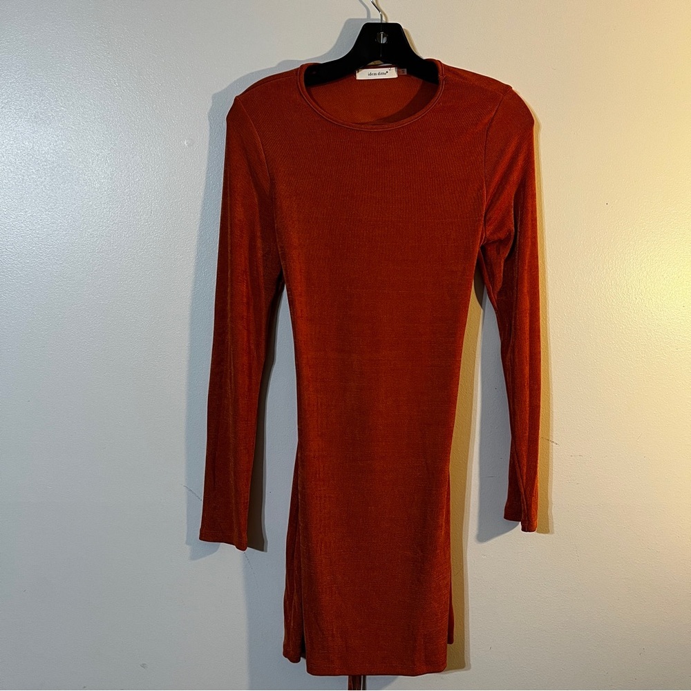 Idem Ditto Rust Stretch Dress